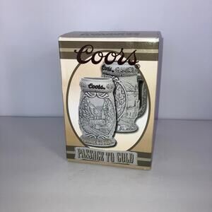 VINTAGE NEW Coors Passage to Gold Beer Stein Mug Rocky Mountain Series IN BOX